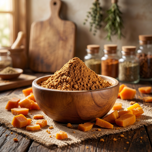 Poudre de Jaggery Naturelle Non Raffinée de Qualité Supérieure - Édulcorant Brut 100% Pur et Sans Produits Chimiques & Alternative Traditionnelle au Sucre - Product Image 1