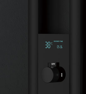 Ensemble de douche thermostatique moderne de luxe avec finition noir mat et douchette à main, expérience de <span class=keywords><strong>spa</strong></span> pour la salle de bain - Product Image 2