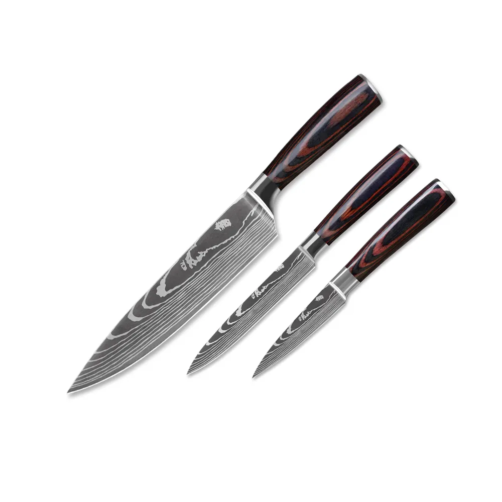 Best Seller şam şef bıçağı # 5Cr15MoV çelik maket bıçağı