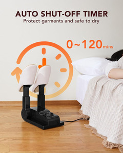 Séchoir à chaussures et bottes intelligent électrique à ozone, en ABS, multi-tension, longueur réglable, pour soins des pieds, usage domestique - Product Image 2