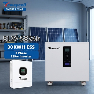Système <span class=keywords><strong>de</strong></span> <span class=keywords><strong>stockage</strong></span> d'énergie solaire tout-en-un 30kWh 32kWh, <span class=keywords><strong>batterie</strong></span> 51.2V 587Ah 628Ah, onduleur triphasé AC380V 12kW LiFePO4 CAN - Product Image 1