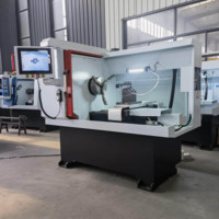 GookiiTech - Torno CNC de Alta Precisión y Resistencia con Mandril de Tres Mordazas, 220V/380V, para Reparación de Llantas de Automóvil, Corte de Diamante, Llantas de Aleación