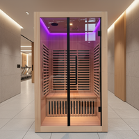 Mini sauna vapeur économique en bois de pruche pour usage domestique