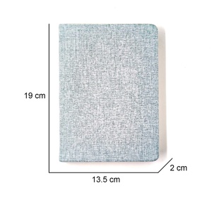 Premium A5 Journal en tissu à couverture rigide avec fil à coudre Reliure Rose Croix Floral Patch pour l'image de marque et le cadeau - Product Image 2