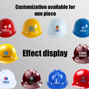 Helm keselamatan berkekuatan tinggi yang tahan benturan dan tusukan cocok untuk perlindungan kepala di lokasi konstruksi - Product Image 4