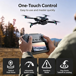 Drone avec double caméra, mini-drone avec WiFi 5G FPV, caméra double HD 4K, positionnement par flux optique, quadricoptère, drone WiFi - Product Image 3