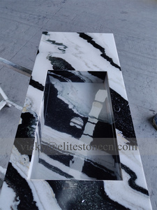 Lavabo de Mármol Natural Independiente Blanco y Negro para Lavarse las Manos, Personalizado, Venta al por Mayor, Directo de Fábrica en Tailandia - Product Image 6