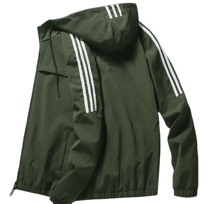 Nieuwe Trend Strip Jas Mannen Mode Plus Size Jas Street Wear Bomber Jassen