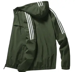 새로운 트렌드 스트립 코트 남자 패션 플러스 사이즈 자켓 스트리트웨어 폭격기 재킷