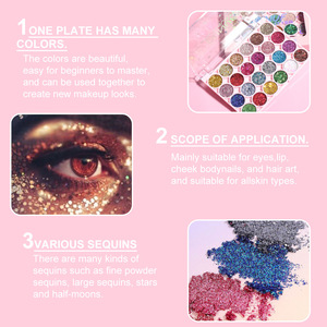 Paleta de sombras de ojos con 24 colores adecuada para uso en ojos, labios y mejillas - Product Image 3