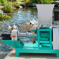 Machine industrielle d'extrusion de granulés d'aliments pour poissons flottants