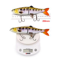 20cm 90g Deux Sections Crayon Leurre Minnow Leurre avec 2 Treble Hooks Deep Sea Long Casting Hard Bait Soft Tail 200mm Leurres de pêche
