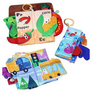 หนังสือผ้าสำหรับเด็กทารกปฐมวัยหนังสือฝึกประสาทสัมผัสสำหรับเด็กทารกเด็กหัดเดินของเล่นเด็กหัดเดินแบบซักได้ - Product Image 1