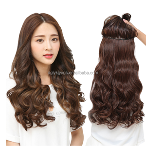 WS15 Ventas calientes 5 Clips <span class=keywords><strong>Ondas</strong></span> de agua Clips en el cabello 22 pulgadas 120g Extensiones de cabello sintético Pelucas de cabello - Product Image 3