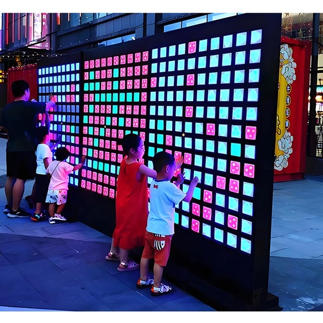 Smart Wall Touch Switch Interactive Light Led Touch Panel Wall Swipe Music Wall Sensory Lighting Indoor Play Kids Tap Game Tiles