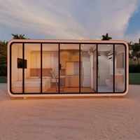 Module de bureau et studio en structure acier de 6m, type Apple Cabin, pour immeubles de bureaux, écoles, appartements et espace de travail de 20 pieds