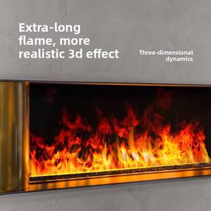 Winter New 3D Flame Electric Simulated <strong>Fireplace</strong> Metal <strong>TV</strong> <strong>Stand</strong> Built-In Humidifier Energy-Saving Home Hotel Commercial Use - Product Image 5