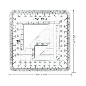 DF MP-2 MP-1 MP-3 MP-4 MP-5 MP-6 MP-7 MP-8 MP-9 Transportador Táctico para Exteriores, Herramienta de Lectura de Mapas, Medidor - Product Image 4