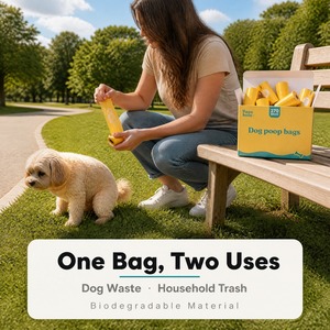 Bolsas para Desechos de Perro LOVEPET, Biodegradables y Ecológicas, a Base de Almidón de Maíz, con Control de Olores, Estilo Boca Plana, Lavanda - Product Image 2