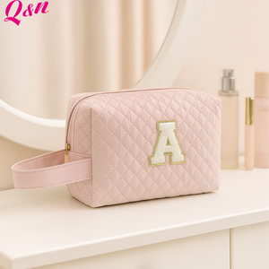 Venta al por mayor de gran capacidad de las mujeres de viaje CosmeticToiletry organizador bolsas personalizadas con monograma bolsa de maquillaje con cremallera - Product Image 2