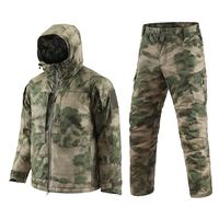 Ensemble de camouflage d'hiver ESDY pour l'extérieur, veste en polyester épaisse et chaude, résistante au froid