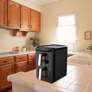 4L + 6L Giỏ đôi 360 Nồi chiên không khí lò Combo với cửa sổ xem điều khiển kỹ thuật số dầu miễn phí dễ dàng làm sạch nồi chiên không khí - Product Image 5