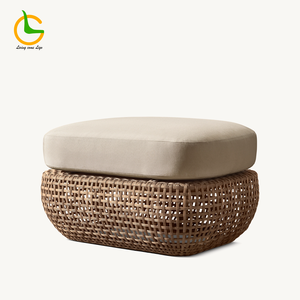 طقم أثاث حدائق من الروطان عالي الجودة بتصميم عصري منسوج يدويًا، أثاث فناء وفنادق - Product Image 6