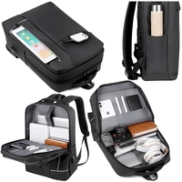 Sac à dos de voyage personnalisé de haute qualité Nouveau design Sac d'ordinateur numérique avec doublure en nylon Sac à dos de style universitaire pour hommes Ordinateur portable