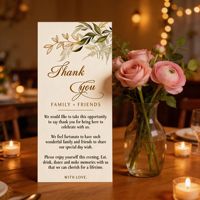 Carte de remerciement de mariage, cartes de bienvenue pour table, notes imprimables pour réception, marque-places, menu, carte de table