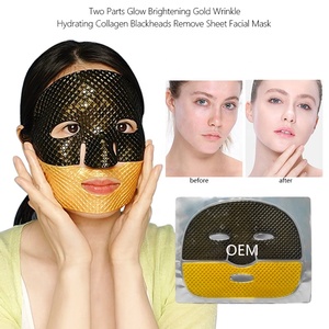 แผ่นมาส์กหน้าแบบสองชิ้น 24K โก<span class=keywords><strong>ล</strong></span>ด์ คอ<span class=keywords><strong>ล</strong></span><span class=keywords><strong>ล</strong></span>าเจน คริสตั<span class=keywords><strong>ล</strong></span> ไฮโดรเจล ผสมเรตินอล วิตามินซี ช่วย<span class=keywords><strong>ล</strong></span>ดเ<span class=keywords><strong>ล</strong></span>ือนริ้วรอย บำรุงผิวชุ่มชื้น ด้วยสารสกัดจากสมุนไพรแ<span class=keywords><strong>ล</strong></span>ะไฮยาลูรอนิค แอซิด - Product Image 2
