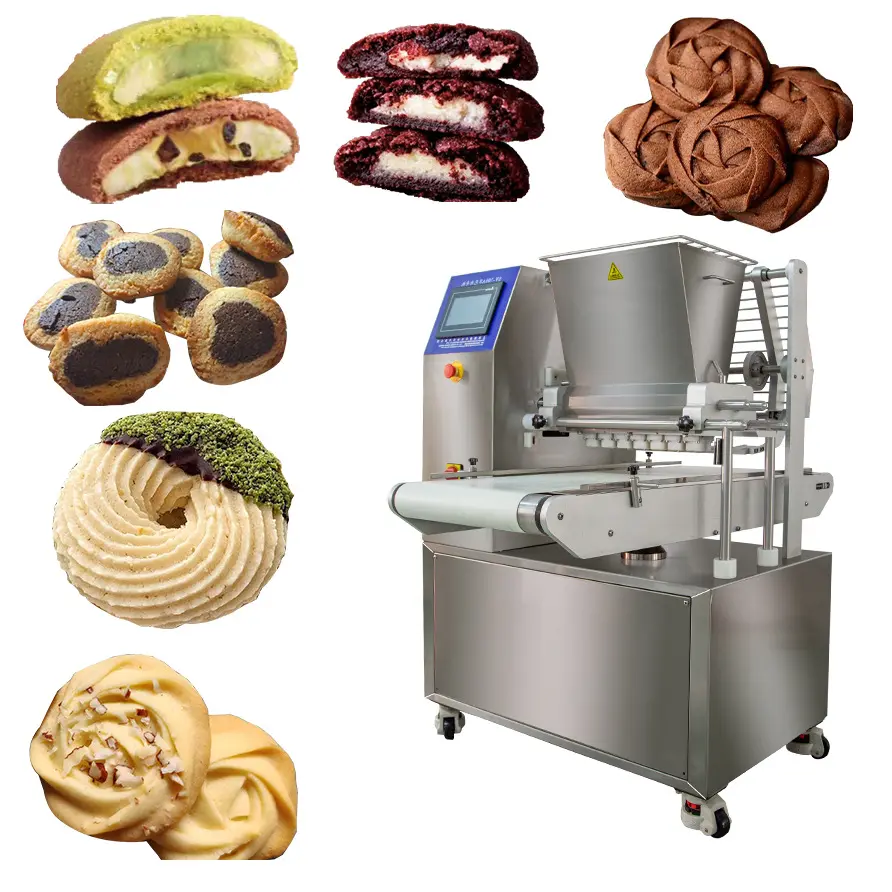 छोटे व्यवसाय के लिए स्वचालित कुकी फॉर्म प्रेस मेकर मशीन, कुकीज़ अदरक बिस्किट बनाने की मशीन की कीमत