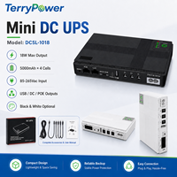 Mini DC UPS Dengan Port POE 8800mAh 10400mAh 16000mAh 20000mAh Baterai Lithium Terpasang Output Multi Tegangan untuk Router Wifi