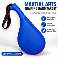 Cible de frappe en cuir personnalisée OEM, souple, protectrice et durable pour l'entraînement de MMA, de kickboxing et de gym