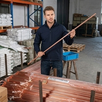 99,95% Reinheit T2 Reinkupfer-Erdungsstab für Elektrische Erdung