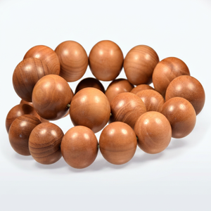 Riddhi Siddhi - Rosario hindú de sándalo marrón estilo tibetano, más de 50 años de antigüedad, ecológico, con fragancia dulce y amaderada, 108 cuentas, en caja - Product Image 1