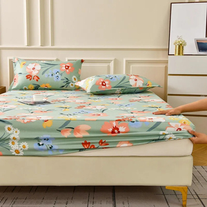 Sábana Ajustable de Algodón Ultra Suave con Diseño Sólido, Hilo 40s, 500 Hilos, Transpirable, para Todas las Estaciones, Uso Moderno en Hoteles y Hogares - Product Image 2