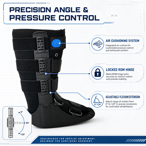 Penyangga Pergelangan Kaki Berkualitas Tinggi dengan Tali Pengikat yang Dapat Disesuaikan, Rehabilitasi Air Cam, Fiksasi Kaki, Fiksasi Sendi Pergelangan Kaki - Product Image 2