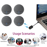 Vente directe du fabricant : Micros omnidirectionnels sans fil et sans câble, en pack de 4, pour grandes salles de conférence professionnelles