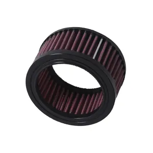 Motorcycle Air Filter Round Air Filters Cleaner 3-7/8"OD 2-7/8" 2"H E-3120 For Harley Davidson