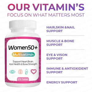 Multivitaminici multivitaminici da donna 50 + integratore multivitaminico completo da donna supporto sano - Product Image 3