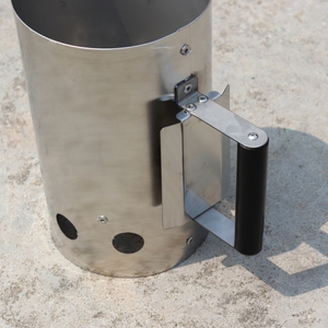 Accesorios para parrilla Arrancador de chimenea de carbón Acero inoxidable Parrilla de carbón para barbacoa simple para exteriores - Product Image 5