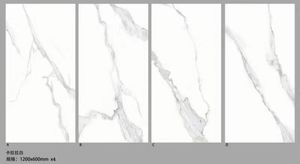 ชุดพื้นผิวเรียบยืดหยุ่นสูงกระเบื้องบุผนังสไตล์เลียนแบบหินอ่อนมีวางจำหน่ายสำหรับพื้นและผนัง - Product Image 4