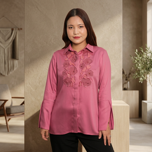 Chemise décontractée moderne pour femmes avec tissu de qualité supérieure et confort quotidien, acheter directement auprès du fournisseur - Product Image 3