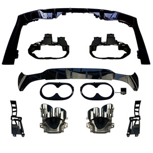 Mercedes-Benz CLA-Class Rear Bumper Lip Spoiler Piano Black PP Material 2019 Model Fitment - Product Image 1