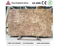 Marbre Emperador Clair en Pierre Naturelle : Pierre à Veines Chaudes pour Murs, Sols, Plans de Travail, Escaliers, Revêtements Intérieurs et Carrelages de Luxe