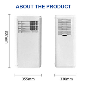 เครื่องปรับอากาศเคลื่อนที่ AC ขนาด 12000 BTU สำหรับใช้ในบ้าน  แบบพกพา  วัสดุพลาสติก ประหยัดพลังงาน  สำหรับทำความเย็นเท่านั้น  เครื่องปรับอากาศแบบพกพา - Product Image 5