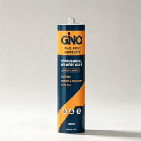 Colle liquide transparente sans clouage du fabricant chinois pour un positionnement rapide des panneaux muraux et des plinthes