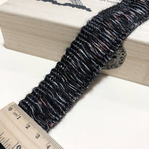 Flecos de borla de lana coloridos adornos de encaje con seda dorada y plateada estilo étnico cinta cortina falda accesorios de ropa - Product Image 3