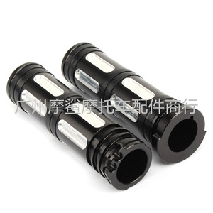 Puños de manillar de motocicleta Moshark, cromados negros, modificados con CNC para manillares Harley MP05-002-0033 - Product Image 3