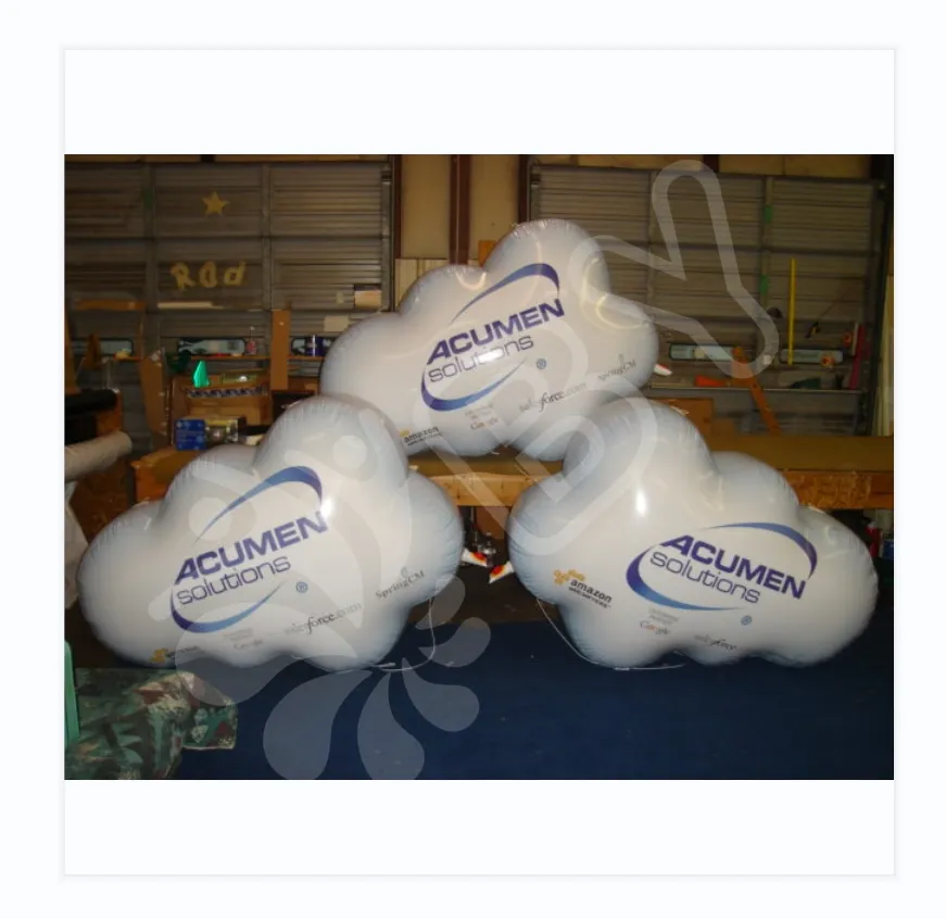 Balões publicitários infláveis gigantes para nuvem BOYAN com logotipo